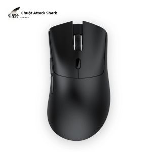 ATTACK SHARK | Chuột Chơi Game Ergonomic ATTACK SHARK R1 Ba Chế Độ 2.4G Bluetooth Không Dây RGB Lập Trình Được Nhẹ 18000 DPI Dành Cho Game Thủ