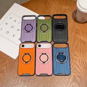 TAOYUNXI | Magnetic Armor Kickstand Phone Case For iPhone 17 Pro 14 15 Plus 16 13 11 12 Pro Max 16e Air 360° Ring Bracket Shockproof Cover
