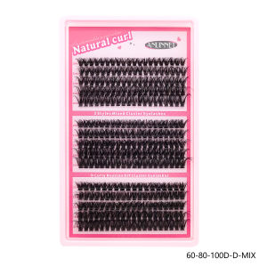 300 naturally fluffy DIY eyelash extensions 30-100D natural false eyelashes C/D curls 10-16mm mixed makeup eyelash tool
