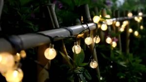 LED Solar String Lights Bubbles Crystal Fairy Indoor Outdoor string fairy light Waterproof solar string light LED Fairy Lights for Home