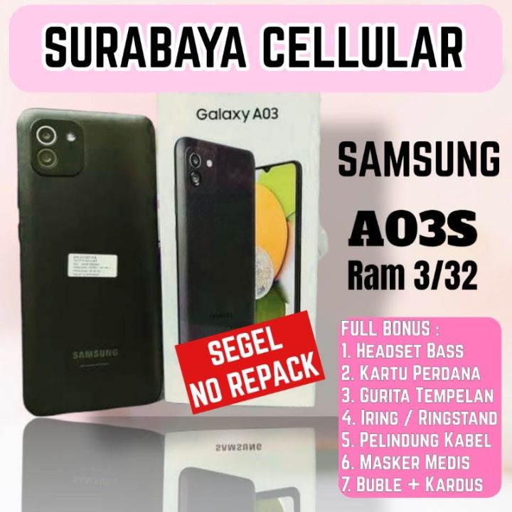 SAMSUNG A03s RAM ROM 32 GARANSI RESMI SAMSUNG IMEI TERDAFTAR