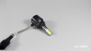 Bóng Đèn Pha Ô Tô LED 3 Màu Phổ Thông H7 H1 9005 9006 HB3 4300K 6000K Bộ Chuyển Đổi Đèn Pha Chiếu Xa Chiếu Gần Đèn Sương Mù
