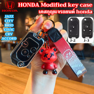 car folding key case for honda Jazz city brio civic crv accord key cover honda modified keychain