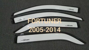คิ้วกันสาดประตู กันสาด กันสาดประตู สีขาว โตโยต้า ฟอร์จูนเนอร์ TOYOTA FORTUNER 2005 2006 2007 2008 2009 2010 2011 2012 2013 2014 ใส่ร่วมกันได้ A - Lazada