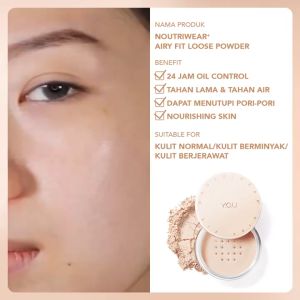 YOU NOUTRIWEAR+ AIRY FIT LOOSE POWDER / SETTING POWDER / BEDAK TABUR