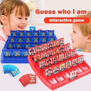 WHO IS IT Board Game for Kids and Children Classic BoardGame Funny Family Guessing Games Funny Toys