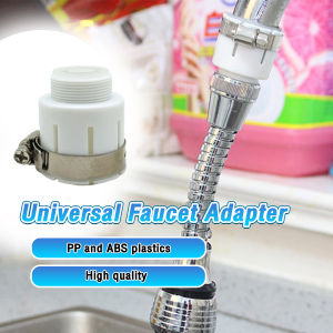 Masely Plastic Universal Faucet Adapter: Tap Connector & Water Filter