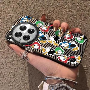 Full Cover Anti-Fall Fashionable Wave Design Donald Duck Cartoon Phone Case for OnePlus 13 Protective Shell That Is Both Stylish And Eco-Friendly