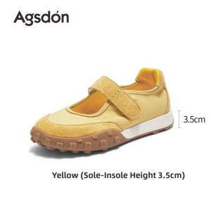 Agsdon | Yellow Breathable Casual Ballet Training Shoes 2026 Summer New