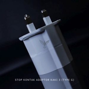 COLOKAN LISTRIK KAKI 3 KE 2 MODEL UK TO EU TIPE G INGGRIS MALAYSIA SINGAPURA ARAB SAUDI HONGKONG