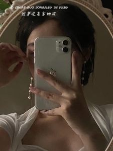 Elegant Long Pearl Earrings Face Slimming Stylish Fashion Jewelry Vintage Court Style Alloy Silver Gold Plated Womens Accessory