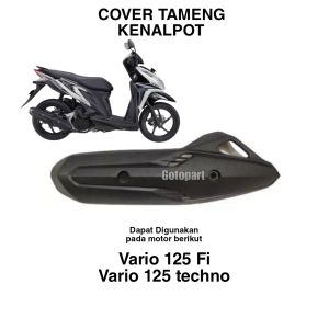 cover tameng kenalpot Vario 125 old KZR 2012-2015 Vario techno fi pelindung tutup knalpot