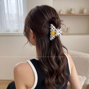 PINK EMPRESS | Dots Heart Shaped Clips for Thin Hair Rear Placement Elegant Feel Medium