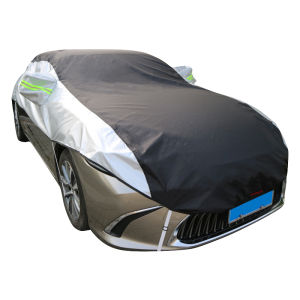 Ningju Car Cover Half Face Oxford Cloth Heat Insulation Sunshade Waterproof Snowproof for All Seasons Universal Car Protection