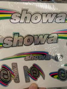 Bộ tem dán xe đạp Showa 7 màu cầu vồng hàng nhập Thái Lan chất lượng cao dành riêng cho dòng xe đạp giá bán cực tốt bán lẻ như bán sỉ