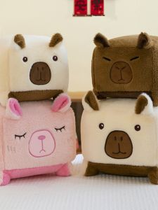 สร้อยคอหมีสุดสร้างสรรค์ หมอนผ้าฝ้ายปูนปั้นลายการ์ตูน หมอนนุ่มสำหรับเด็กและเยาวชน อุปกรณ์ตกแต่งบ้าน สไตล์โมเดิร์น วัสดุ PP ที่ทนทาน