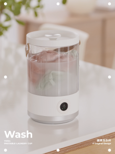 Mini máy giặt lành mạnh chia quần áo thân mật 4000mAh pin Bionic Wave Wheel đảo ngược không thấm nước đồ lót nhà vớ cho kinh doanh mục đích kép