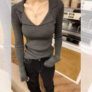 HUOLISI | Autumn Wool POLO Neck Design Knitwear