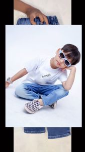 Classicboy Celana Panjang Anak Jeans NAVY Bahan Melar Usia 1-12 Tahun Pinggang Karet