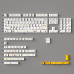 Flight Plan PBT Keycaps 148 Keys Cherry Profile Dye-Sub Keycaps For MX 61/64/68/87/96/104 Mechanical Keyboard