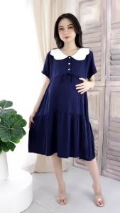 Baju Dress Hamil & Menyusui Kerja Kantor Model Kekinian - Sabrina