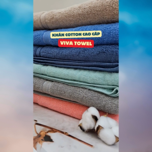 Khăn tắm lớn Khăn lau đầu VIVA TOWEL Sợi bông cotton cao cấp Siêu thấm An toàn làn da Dễ giặt Bền dùng cho bé trẻ em người lớn nam nữ spa salon khách sạn du lịch đi biển