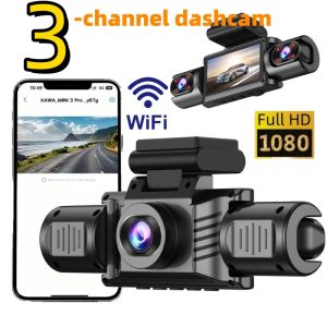 3/4 Channel 360° WiFi Dash Cam 24H Parking Surveillance Auto Loop Recording & Motion Detection