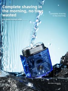 MONLEYTA | German Precision Electric Shaver Mini Mens Beard Trimmer 2024 New Model Portable Skincare Dual Blade Head Any Skin Type