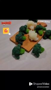 Replika sayuran brokoli / dummy sayuran brokoli / dekorasi / hiasan pajangan etalase( 1set 5pcs)