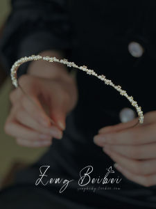 Exquisite Soft-Looking Pearl Headband Mori Fairy Style Versatile Headband Minimalist Pearl out Head Accessories Super Fairy Hairpin