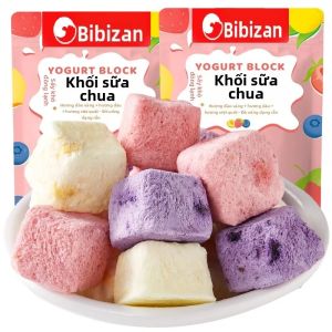 BIBIZAN |SỮA CHUA SẤY KHÔ THĂNG HOA VỊ DÂU MỘNG ĂN VẶT VĂN PHÒNG