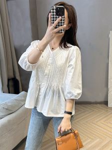 Elegant Stylish Three-Quarter Sleeve Blouse