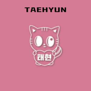 TXT Name Sticker Mobile Phone Sticker Support Rod Sticker Celebrity Surrounding H Style Celebrity Fan Art Work Decal