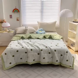 Blanket Cotton Kumot Blanket Super Soft Fluffy Fleece Blanket Summer Cool And Breathable Bubble Cotton Quilt Increase The Size Of Double-layer Cotton Quilt