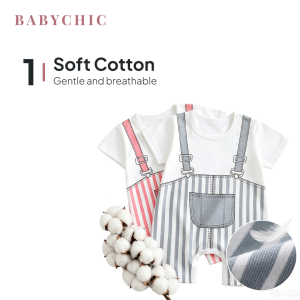 Baby Romper 0-18 Months Short Sleeve Jumpsuit Bayi Newborn Bodysuit Baju Budak Lengan Pendek Soft
