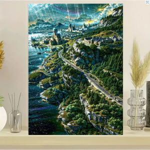 Spectacular Scenery Landscape Artwork Jigsaw Puzzle 500/1000/1200/2000PCS Stress Relief Puzzle Wall Art Decor Gift