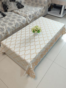 Customized Simple and Modern Coffee Table Tablecloth Plastic Waterproof and Oilproof and Heatproof Disposable Rectangular Tablecloth PVC Table Cloth