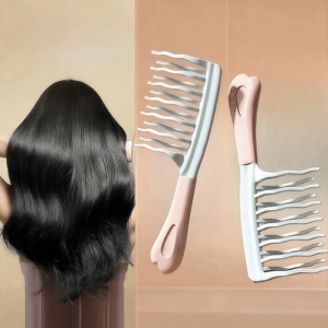 Wave Teeth Detangling Antistatic Curl Styling Hair Brush