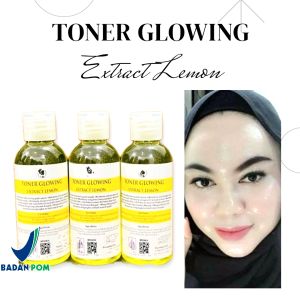 TONER GLOWING EKSTRAK LEMON TONER FLEK DAN JERAWAT