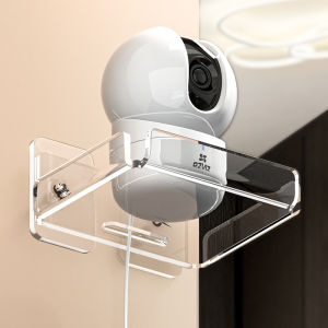 Indoor Wall Mounted Storage Rack Camera Monitor Holder No Drilling Required Router Organizer for Living Room Home Use