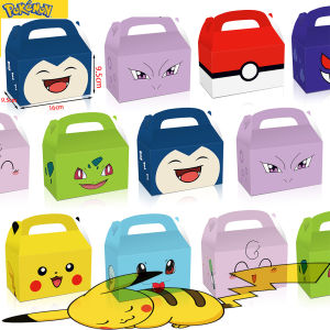 8-32pcs Anime Pokemon Pikachu Dolls Candy Party Gift Handle Candy Box Goodie Gift Bag Stuffer Pinata Prize Gifts Supplies Decor