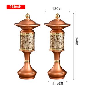 Lotus Lamp Lamp for Buddha Worship Buddha Worship Bring In Wealth and Treasure Pilot Lamp For Home Worship Led Plug-in a Pair of Buddha Lamp Buddha Front God Lamp