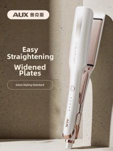 AUX | AUX Hair Straightening And Curling Iron Professional Salon Negative Ion Protective Hair Styling Tool Ceramic Heating 220V