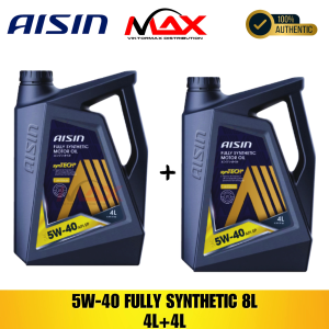 AISIN 8 Liters 5W-40 Fully Synthetic Change Oil Bundle