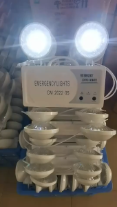 【BUY 1 TAKE 2】LED Emergency Light LED twinhead rechargeable 5000mAh Twinhead emergency lamp Emergency Lamp Safety Exit Evacuation Instructions Work Lights LED Lighting for Shopping Malls Schools Dormitories Staircases Office Buildings Emergency light