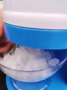 EDENS Mini Hand Crank Ice Shaving Machine Manual Ice Crusher Snow Cone Making Tools With Measuring Cup - Fulfilled by Edens