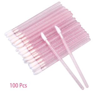 50/100/200 pieces disposable lip applicators crystal pink lipstick sticks / lipstick applicator sticks makeup tools