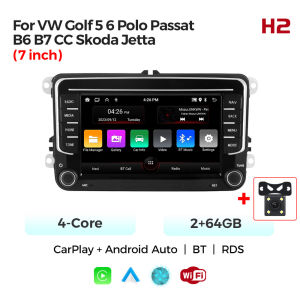 MEKEDE 7" Car Radio Android 15 For VW Golf 5 6 Polo Passat B6 B7 CC Skoda Jetta Multimedia Player Wireless Carplay Auto GPS FM