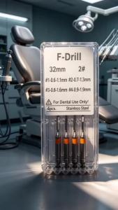 4pcs/box Dental Fiber Drill Metal Reamers Drills Bit For Fiber Post Engine Endodontics Files Refills