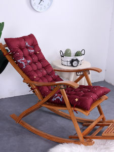 Thickened Folding Office Chair Pad Long Rectangle Home Furniture Cushion Universal Four Seasons Swing Chair Mat Autumn Winter